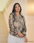 Polyester V-Neck Top 68491